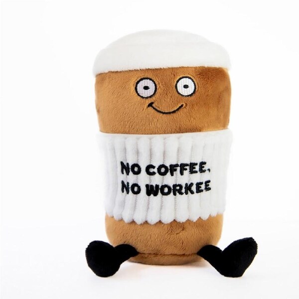 Punchkins No Coffee No Workee Plush