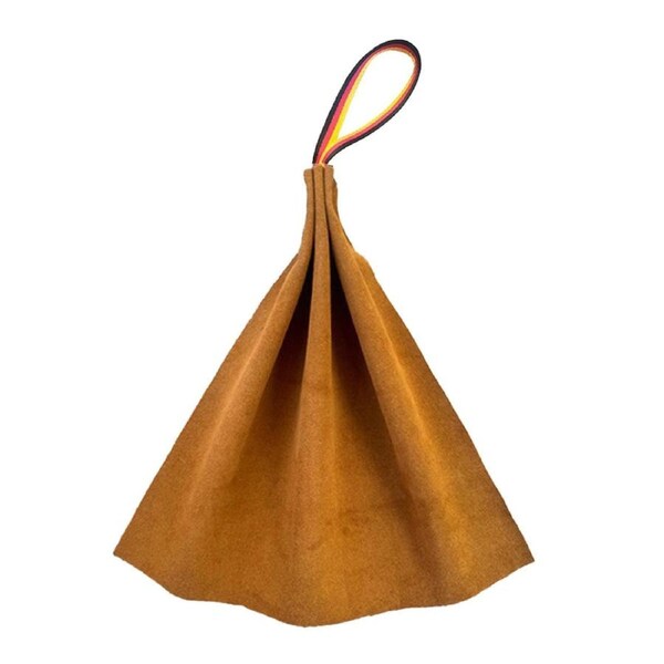 Interactive Leather Dog Tug Toy Training Rag With Handle Durable Chew Play Accessory