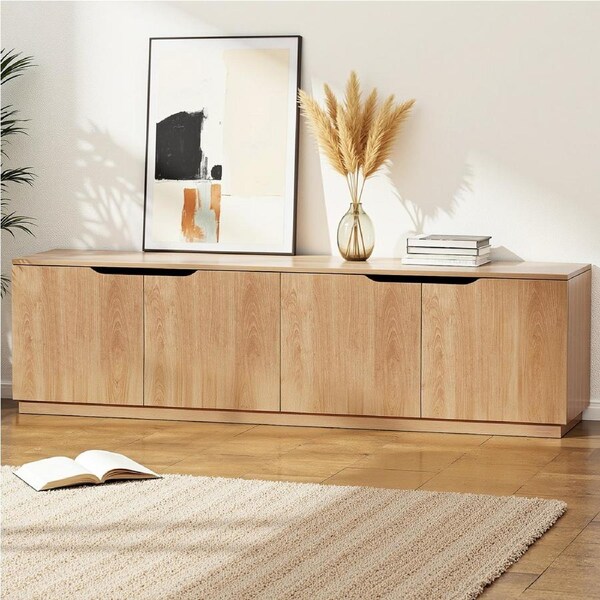 Artiss TV Unit Entertainment Unit Storage Cabinet 180CM Pine