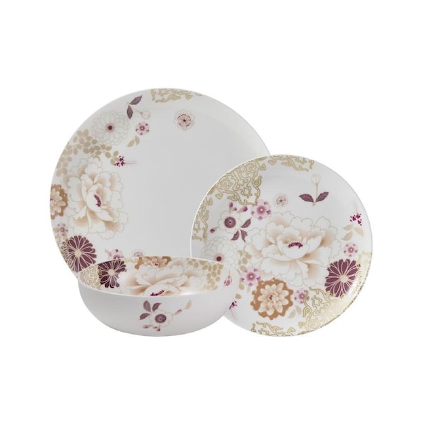 12pc Maxwell And Williams Kimono Dinner Set Fine Bone China Gift Boxed White