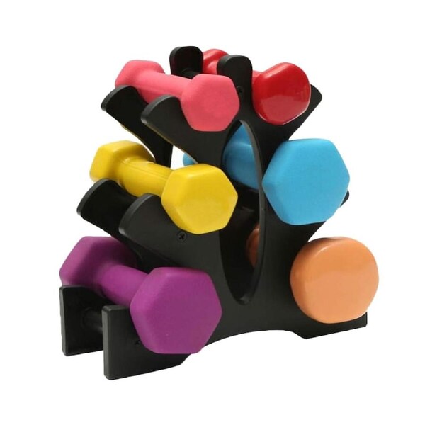 3-Tier Dumbbell Storage Rack for Weights and Home Gym Organization