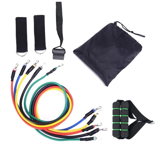 11-Piece Resistance Bands Set with Pull Ropes for Full Body Workout