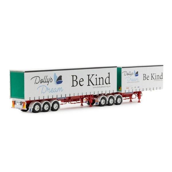 Drake 1:50 Scale T Liner Double Trailer Dolly's Dream Collectible Model Toy