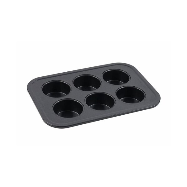 Bakers Secret Large 6 Cup Muffin Pan Non Stick Chemical Free Dishwasher Safe