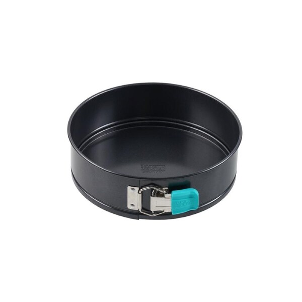Bakers Secret Springform Cake Pan Non Stick Round 23cm Dishwasher Safe Black