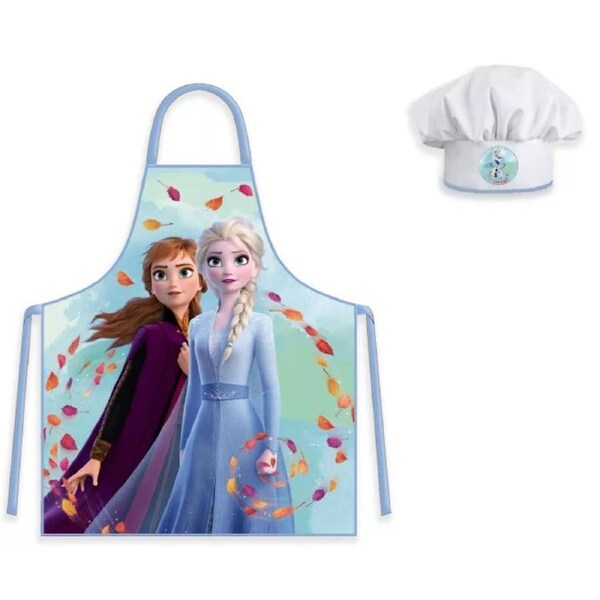 Disney Frozen Autumn Leaves Kids Apron and Chef Hat