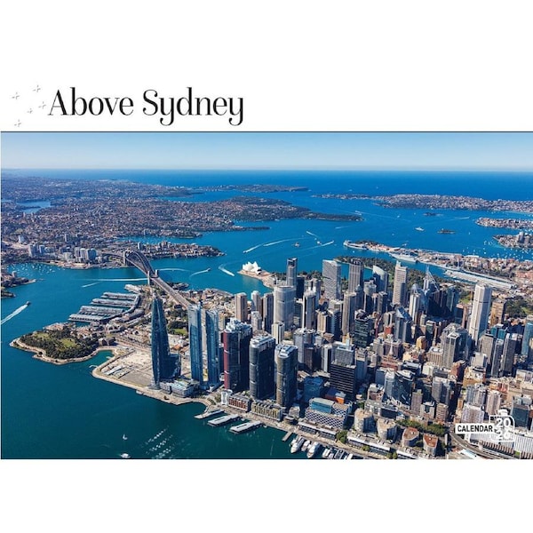 2026 Calendar Prestige Above Sydney 16-Month Horizontal Wall, Bartel CA619