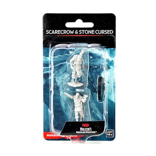 D&D Nolzurs Marvelous Unpainted Miniatures Scarecrow & Stone Cursed