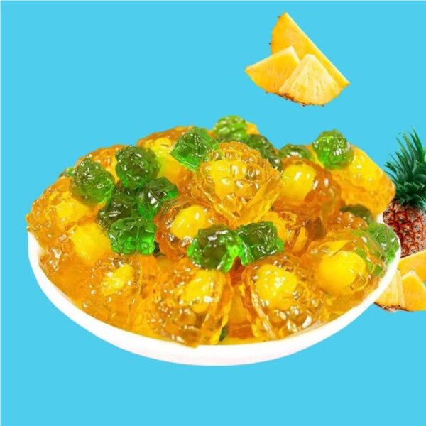 1kg Juicy Jelly peeled gummy pineapple