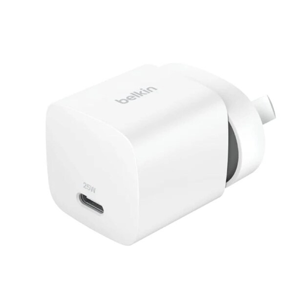 Belkin - BoostCharge 25W Wall Charger With USB-C Output - White