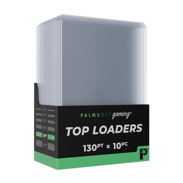 Palms Off Gaming 130pt Top Loaders (10pc)