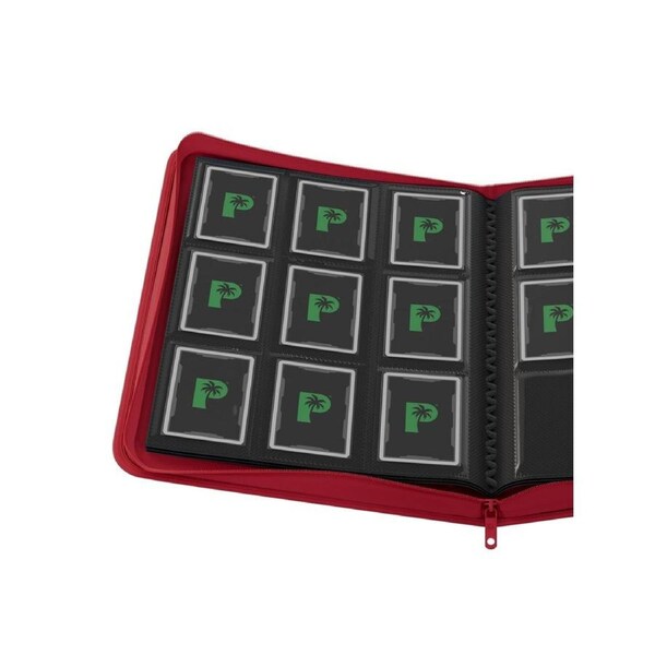 Palms Off Gaming Stealth 9 Pocket Zip Binder (Red)