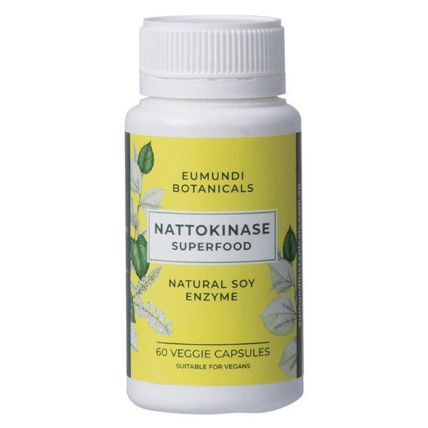 Eumundi Botanicals Nattokinase Natural Soy Enzyme 60 Capsules