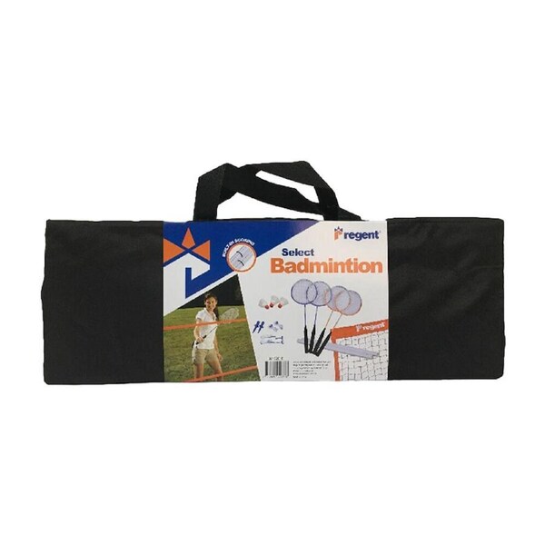 Regent Backyard Badminton All in One Playing Set w/ Rackets Net Pegs Shuttles
