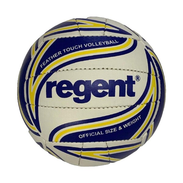 Regent Offical Sized Feather Touch Volleyball Playing/Training Multi Colour