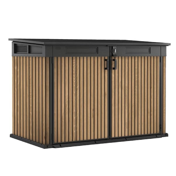 Keter Signature Horizontal Shed - Venetian Brown Look