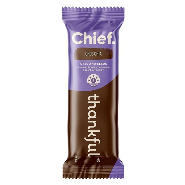 Chief Nutrition Thankful Bar Choc Chia 30g