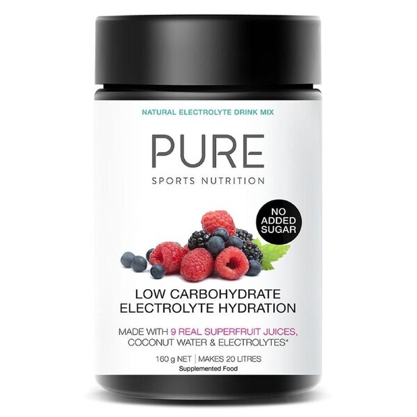 Pure Sports Nutrition Low Carb Electrolyte Hydration Powder Superfruits 160g
