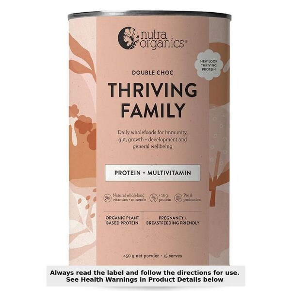 Nutra Naturals Thriving Family Protein+ Double Choco 450g