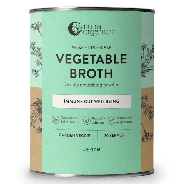 Nutra Naturals Vegetable Broth Powder Garden Veggie 125g