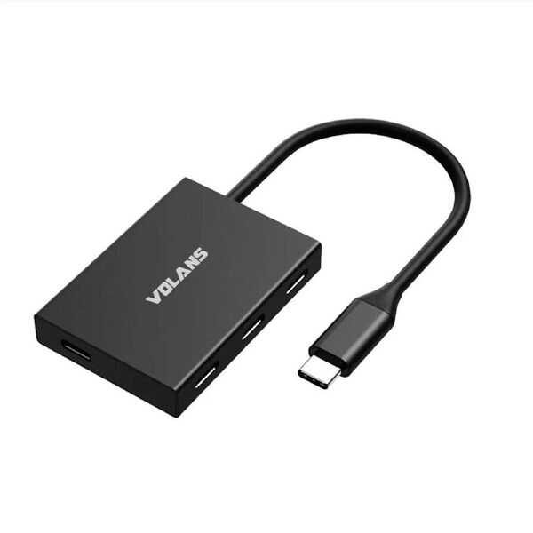 Volans VL-HC04S Aluminium USB-C (10Gbps) to 4-Port Hub