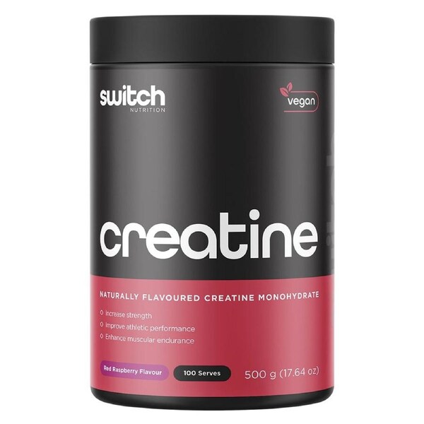 Switch Nutrition Creatine Monohydrate Powder Raspberry 500g