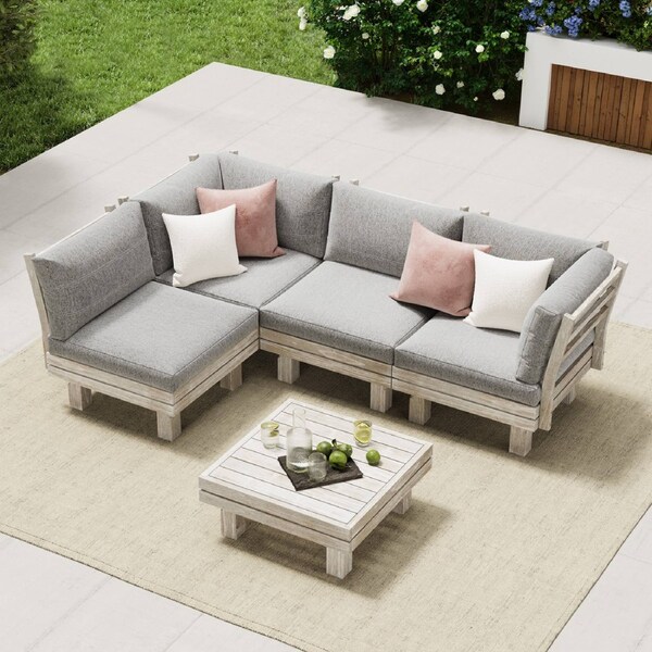 Livsip 4 Seater Outdoor Furniture Sofa Set Lounge Setting Garden Patio Furniture