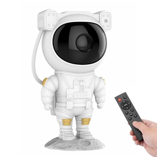 Catzon Astronaut Star Projector Light with Timer and Remote Christmas Gift-White