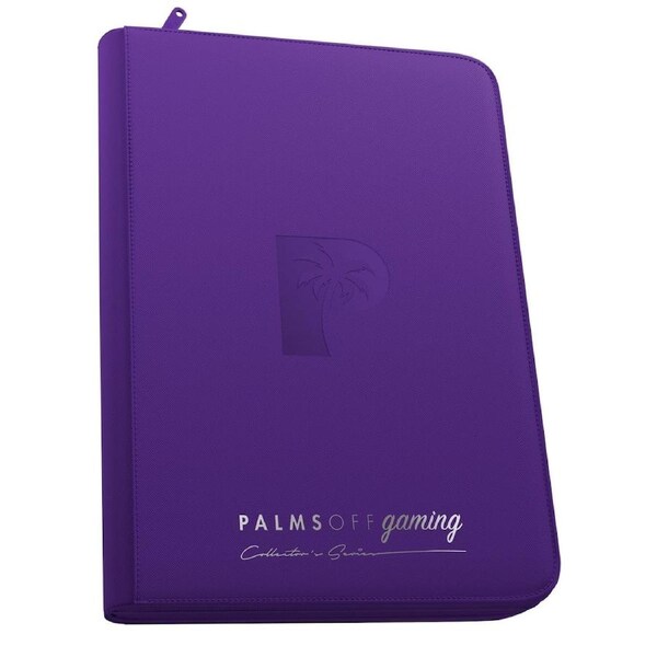 Palms Off Gaming Collector's Series 9 Pocket Top Loader 216 Capacity Zip Binder (Purple)
