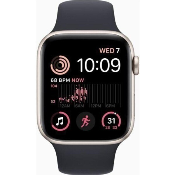 Apple Apple Watch SE 2nd Gen 44 Starlight Aluminum GPS As New Refurbished Grade A Plus
