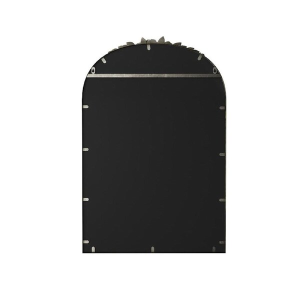 Antique Baroque Arched Wall Mirror Rose Edge Decorative Mirror Fireplace Entryway