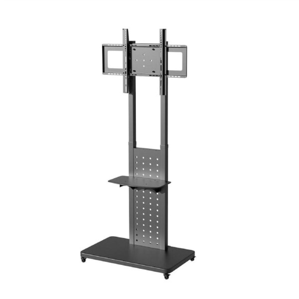 32-65 Rolling TV Floor Stand Vertical Horizontal Trolley TV Mount Shelf