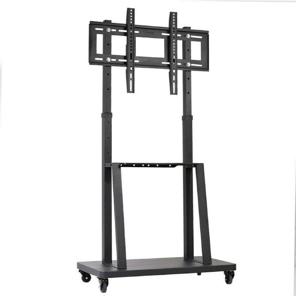 Mobile TV Stand Trolley Cart for 32-80 TVs with Wheels and 2 Layers