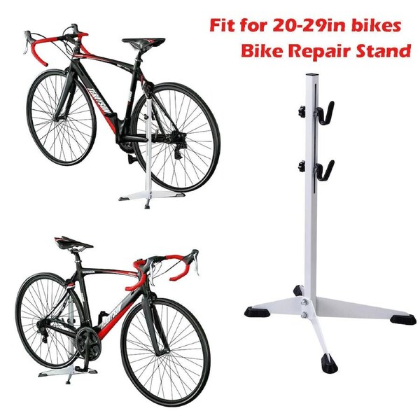 Bike Maintenance Station Repair Stand: Adjustable 20-29in Mechanic Rack