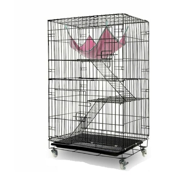 3 Level Pet Cage for Rabbits, Birds, Ferrets, Parrots, Cats, Rats, Budgies, and Hamsters