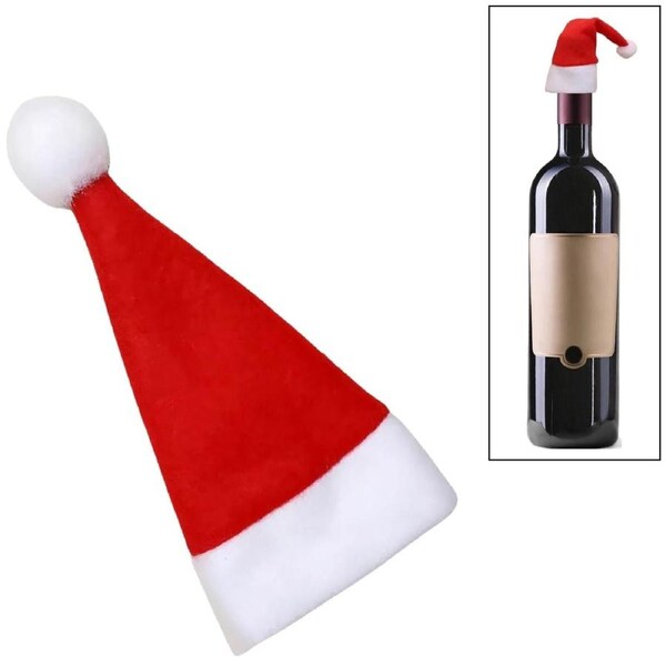 Mini Santa Bottle Hat