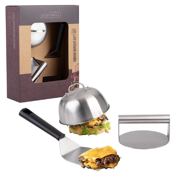 Urban Grill 3 Piece Smash Burger Gift Set