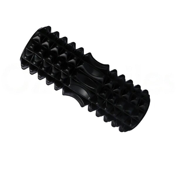 Pilates Foam Roller Long Physio Yoga Fitness GYM Exercise Training 3D Point - 33cm Black 33cm