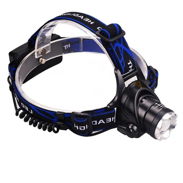 LED Head Torch Headlight CE Camping Headlamp USB Rechargeable Waterproof 1x