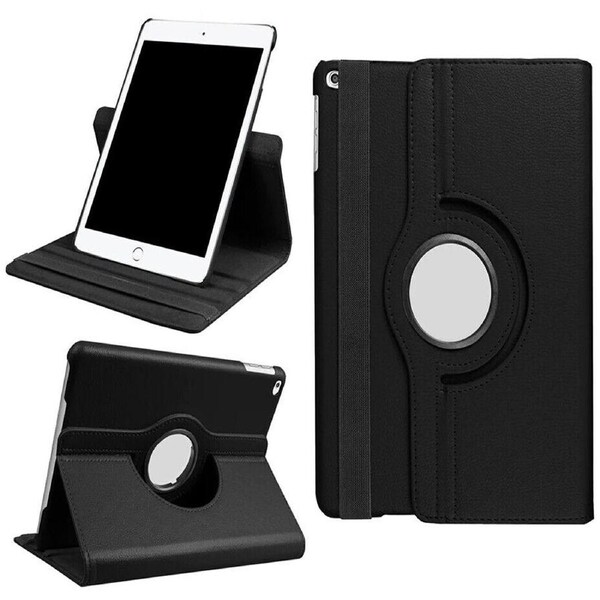 Smart 360 Rotate Leather Case Cover For iPad 9 8 7 6 5 Gen Air 3 2 1 Pro 10.5 - Black iPad Air 3