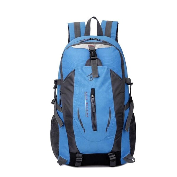 Hiking Camping Bag Large Waterproof Backpack Outdoor Travel Luggage Rucksack - 40L Blue