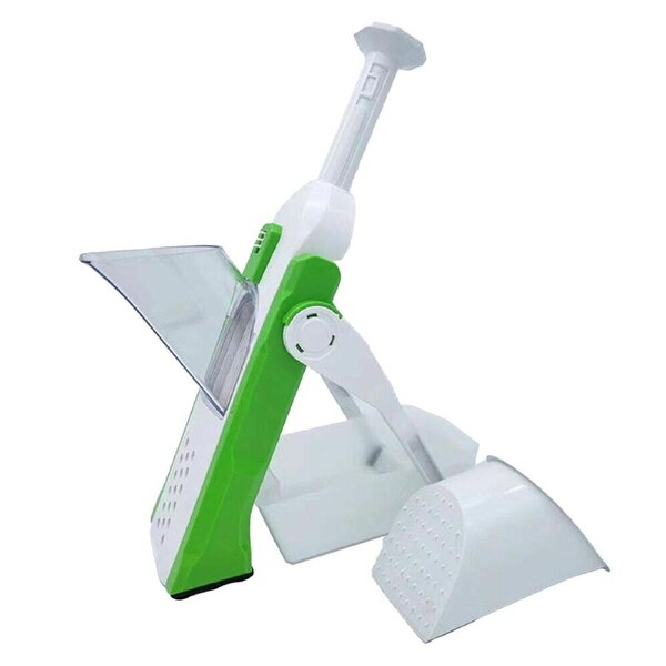Multifunctional Kitchen Chopping Artifact Vegetable Slicer Food Chopper - 4 in 1 Green