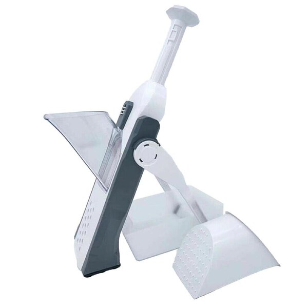 Multifunctional Kitchen Chopping Artifact Vegetable Slicer Food Chopper - 4 in 1 Grey