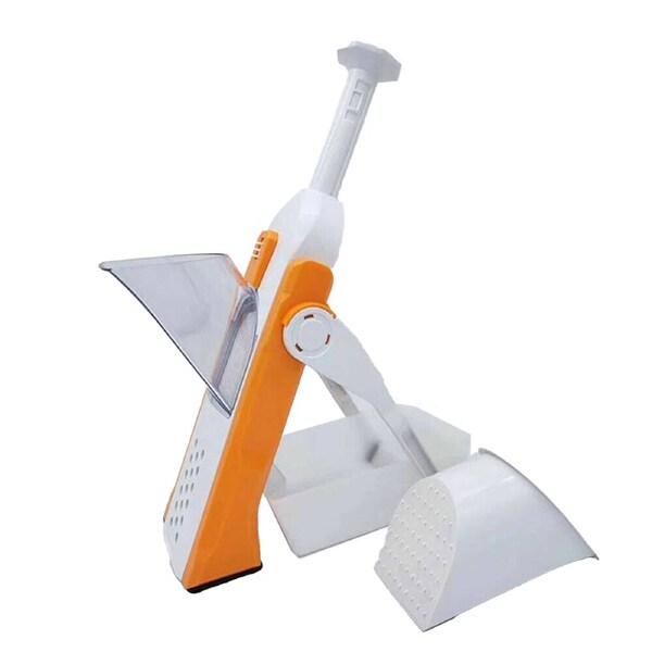 Multifunctional Kitchen Chopping Artifact Vegetable Slicer Food Chopper - 4 in 1 Orange
