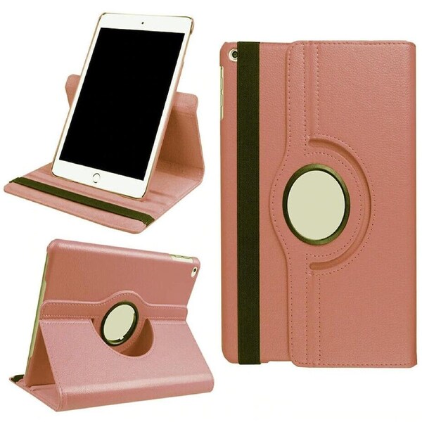 Smart 360 Rotate Leather Case Cover For iPad 9 8 7 6 5 Gen Air 3 2 1 Pro 10.5 - Rose Red iPad 6th Generation 2018