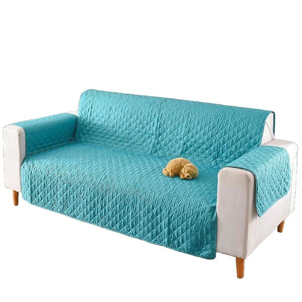 Seater Pet Sofa Protector Cover Quilted Couch Covers Lounge Slipcover - Teal 2 Seater