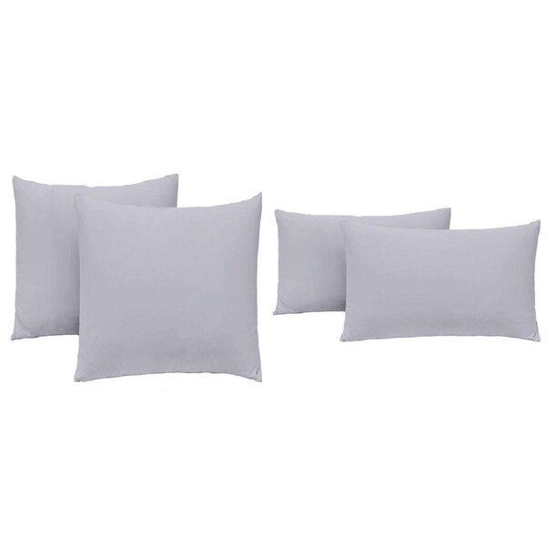 Pillow Cases Hotel Quality Pillowcase Standard European Queen King 2 Pack - Light Gray 2 King Pillowcases 50 x 90cm
