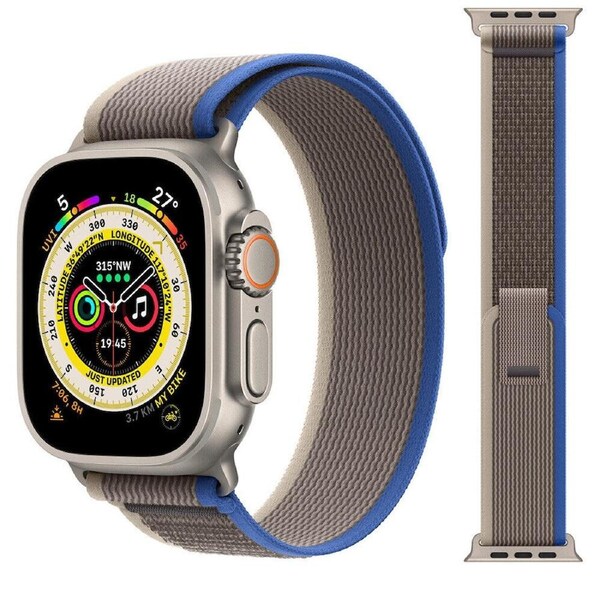 Trail Loop For Apple Watch Band Strap IWatch Series SE 9 8 7 6 5 40 41 44 45 Ultra - Blue Grey 38 40 41mm