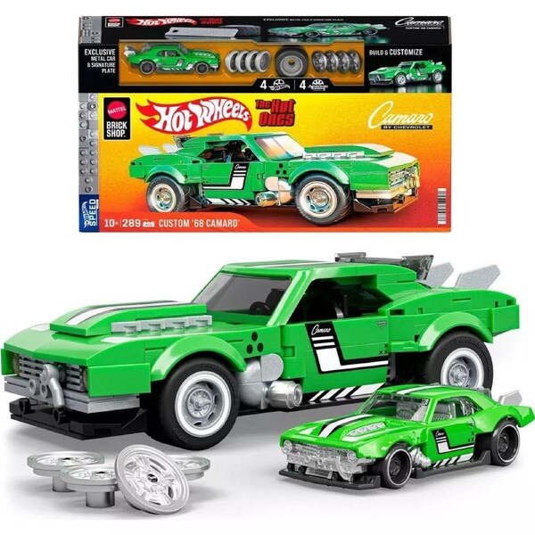 Hot Wheels - Custom 68 Camaro Building Toy Kit for Collectors