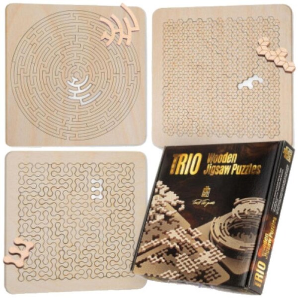 Escapewelt Wooden Trio Puzzle